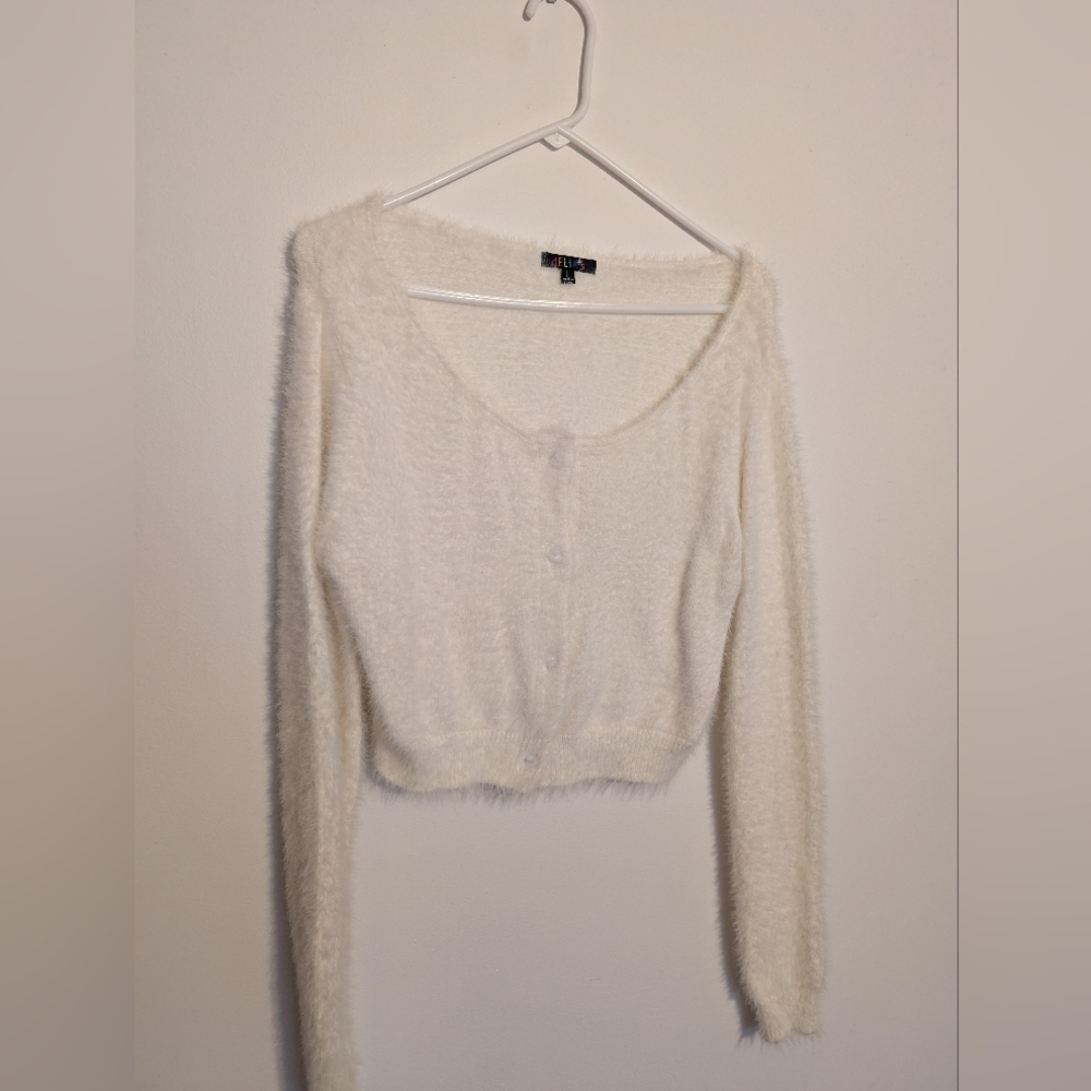 Dolls Kill Delia's White Sweater Two Piece